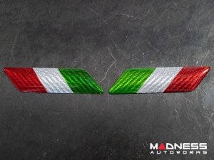 Alfa Romeo 4C Badges - Carbon Fiber - Italian Theme